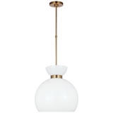 Londyn Round Pendant LIGHTING - pendant Visual Comfort Milk White Glass