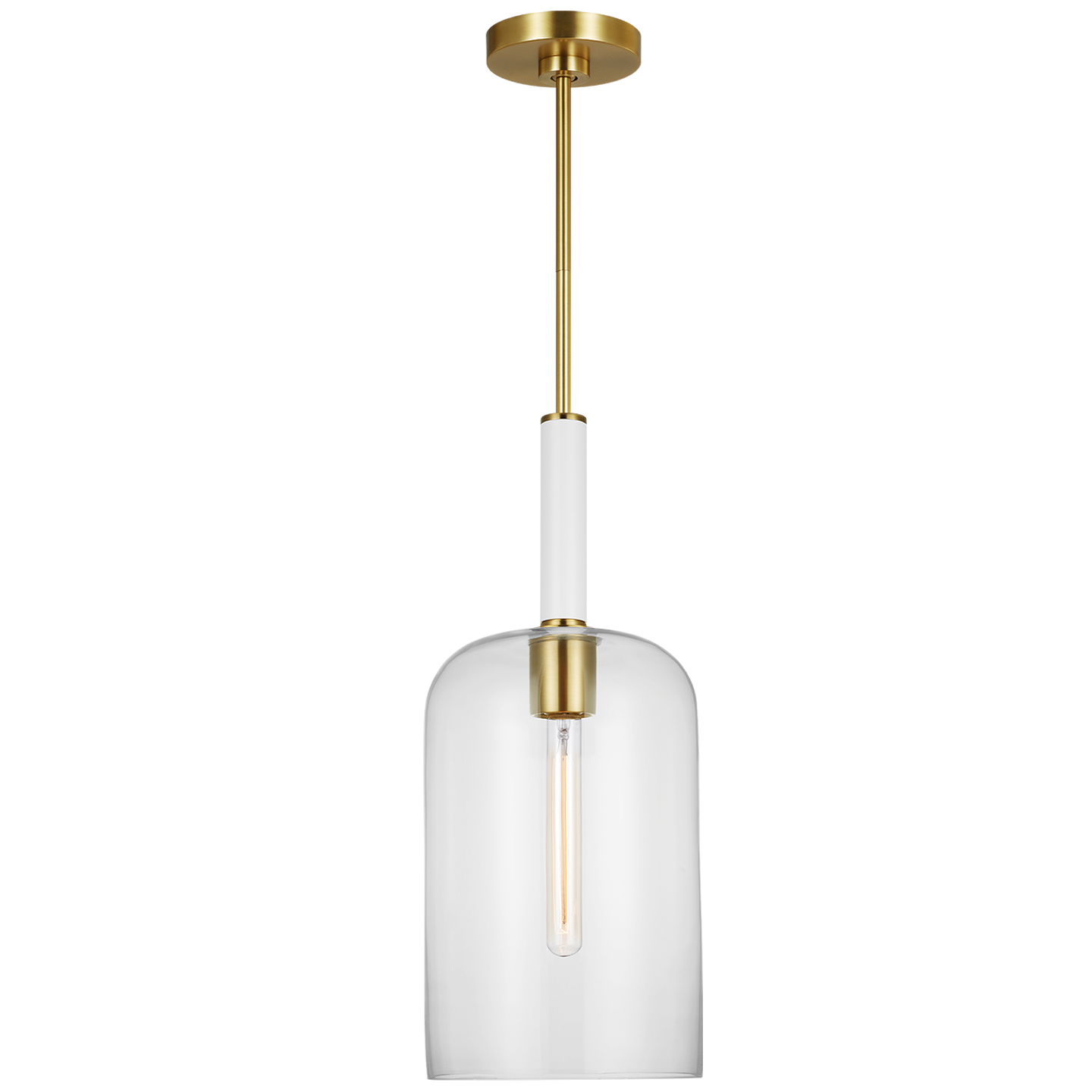 Monroe Cylinder Pendant LIGHTING - pendant Visual Comfort Burnished Brass