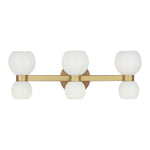 Londyn Six Light Vanity LIGHTING - vanity Visual Comfort Burnished Brass