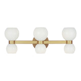 Londyn Six Light Vanity LIGHTING - vanity Visual Comfort Burnished Brass