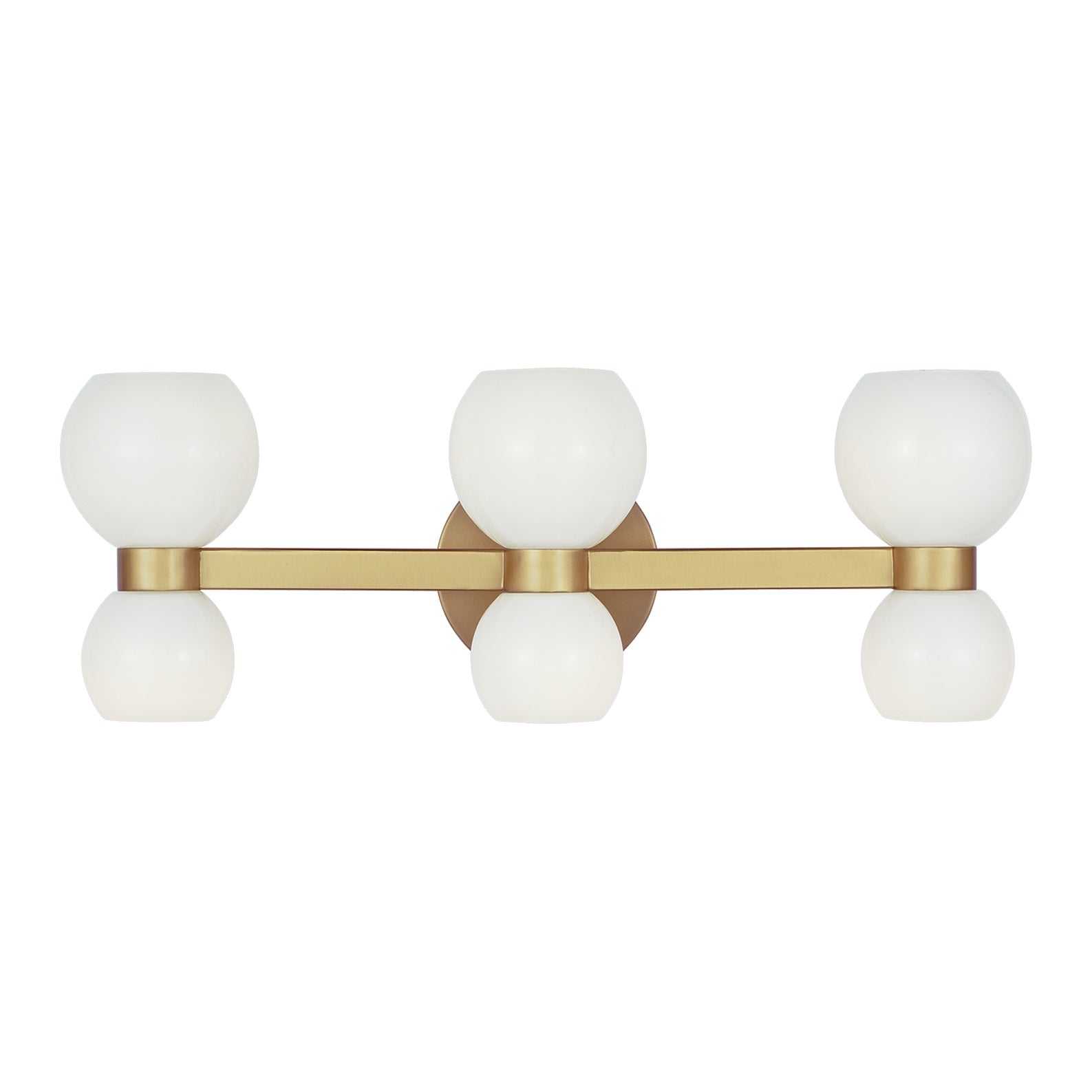 Londyn Six Light Vanity LIGHTING - vanity Visual Comfort - Studio Burnished Brass