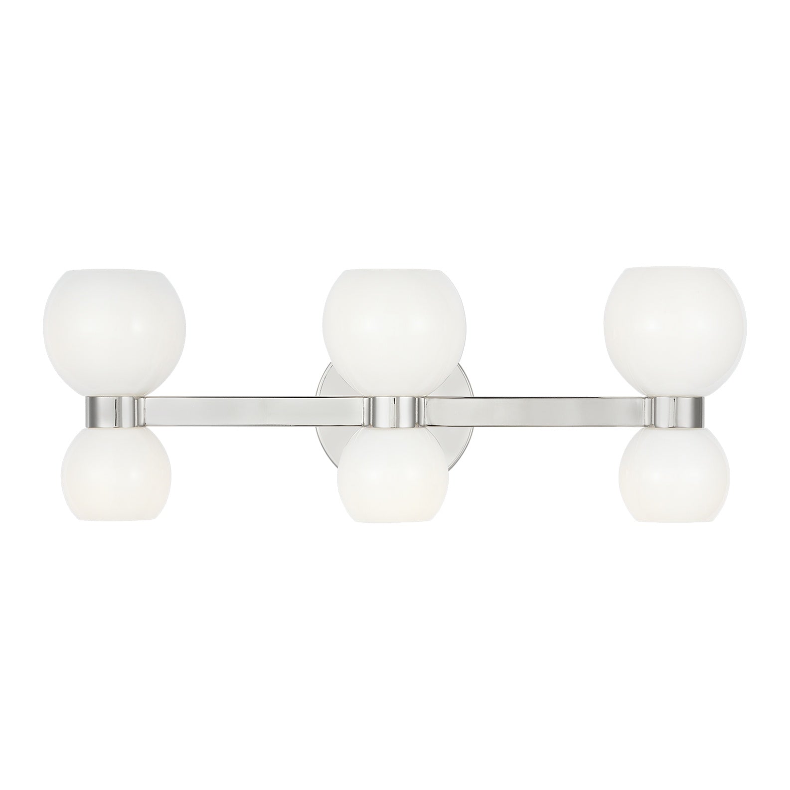 Londyn Six Light Vanity LIGHTING - vanity Visual Comfort - Studio Polished Nickel