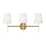 Monroe 3-light Vanity Sconce LIGHTING - vanity Visual Comfort - Studio Burnished Brass