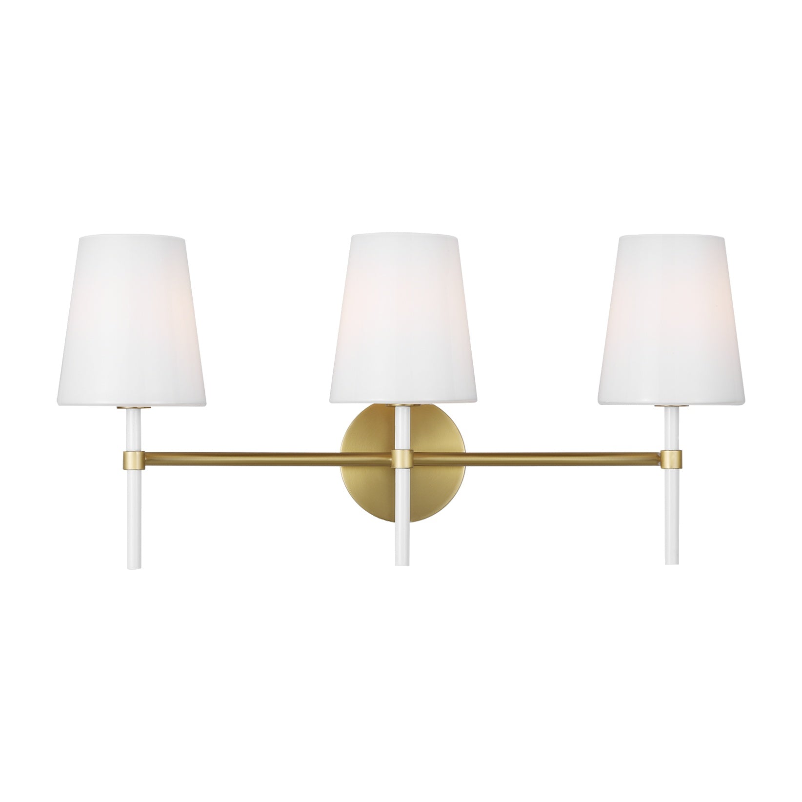 Monroe 3-light Vanity Sconce LIGHTING - vanity Visual Comfort - Studio Burnished Brass
