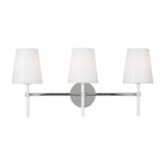 Monroe 3-light Vanity Sconce LIGHTING - vanity Visual Comfort - Studio Polished Nickel
