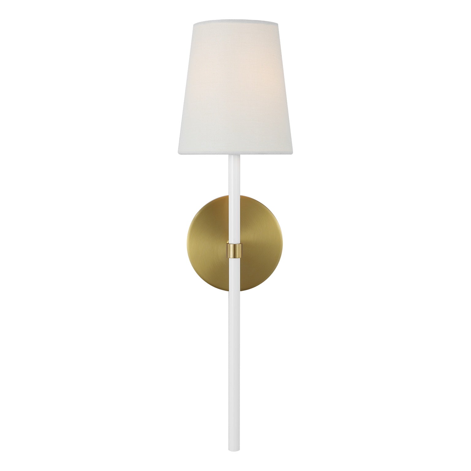 Monroe Tail Sconce LIGHTING - wall bath fixture Visual Comfort - Studio Burnished Brass