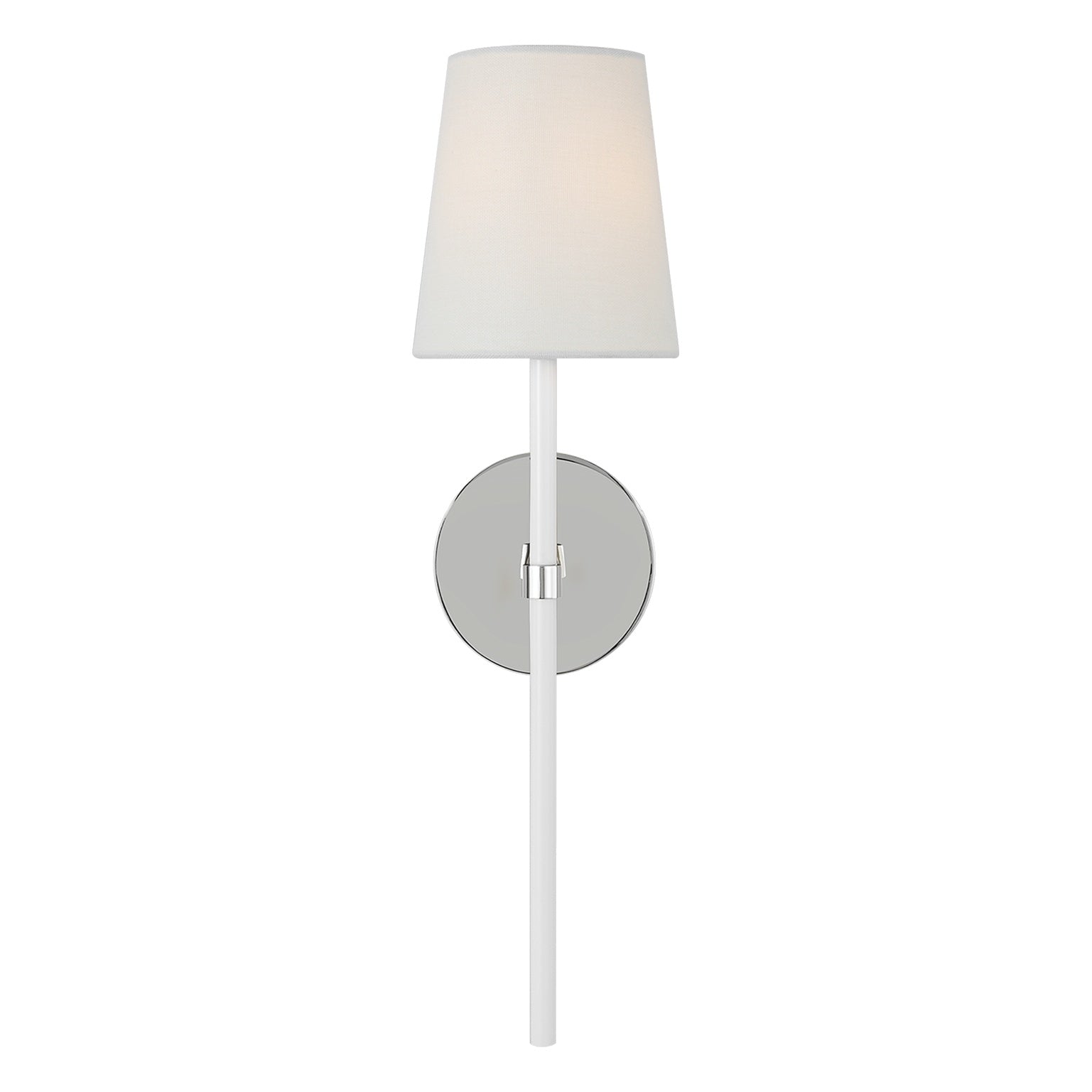 Monroe Tail Sconce LIGHTING - wall bath fixture Visual Comfort - Studio Polished Nickel