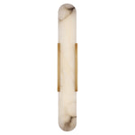 Melange 28" Elongated Sconce LIGHTING - sconce Visual Comfort Antique-Burnished Brass