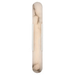 Melange 28" Elongated Sconce LIGHTING - sconce Visual Comfort Polished Nickel