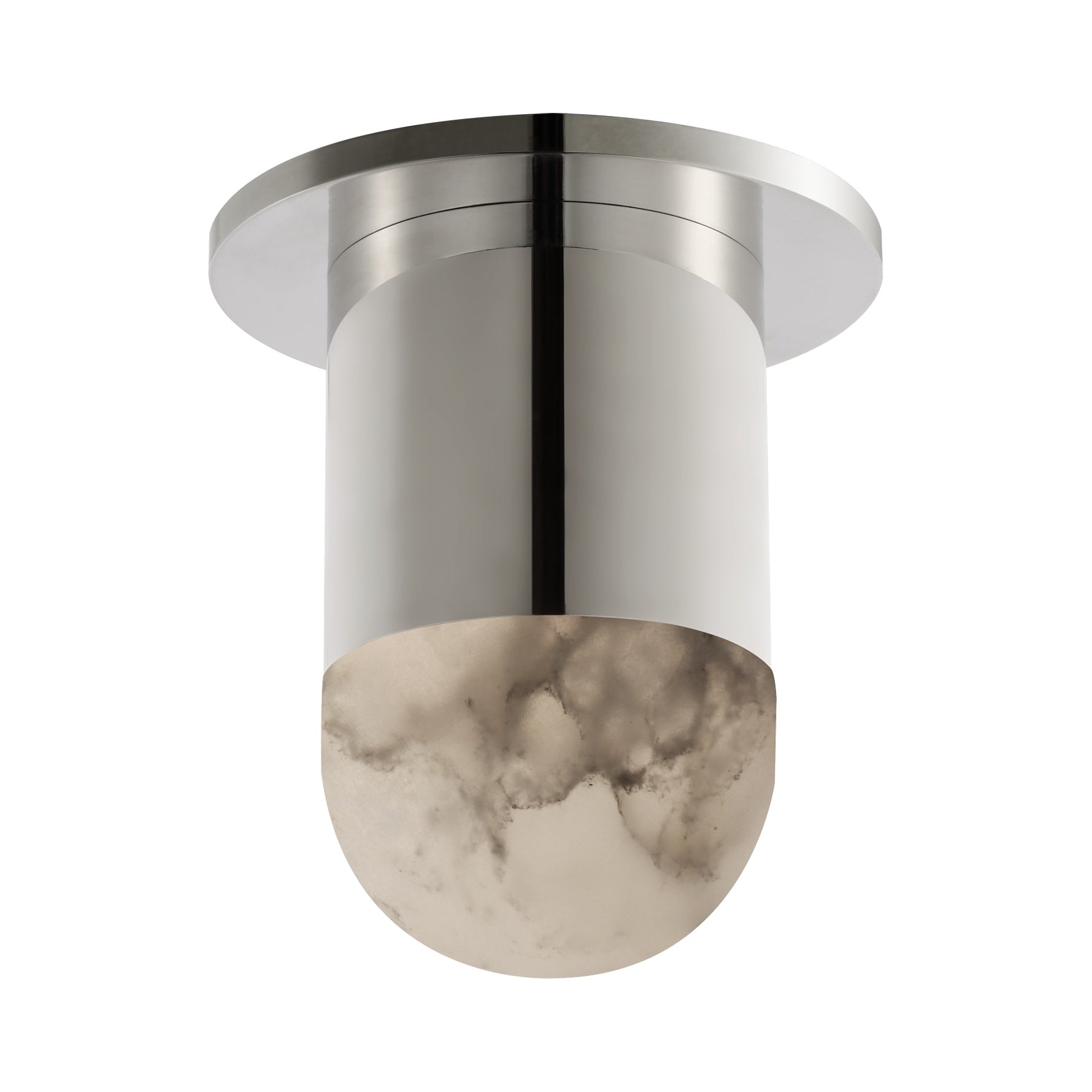 Melange Mini Monopoint Flush Mount LIGHTING - flush mount Visual Comfort Polished Nickel