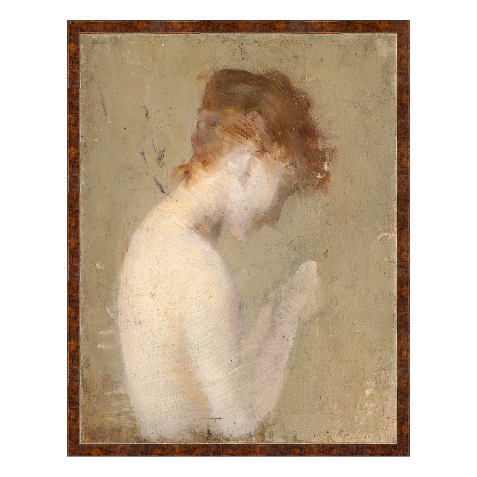 "Shy Girl" Framed Art Print