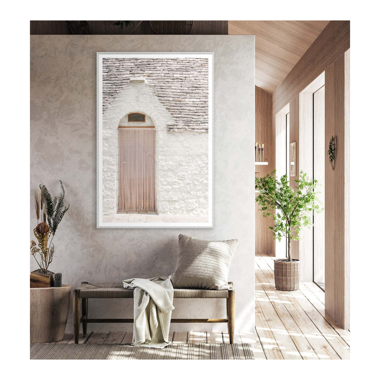 "Italian Doorway" Framed Art Print – view 2