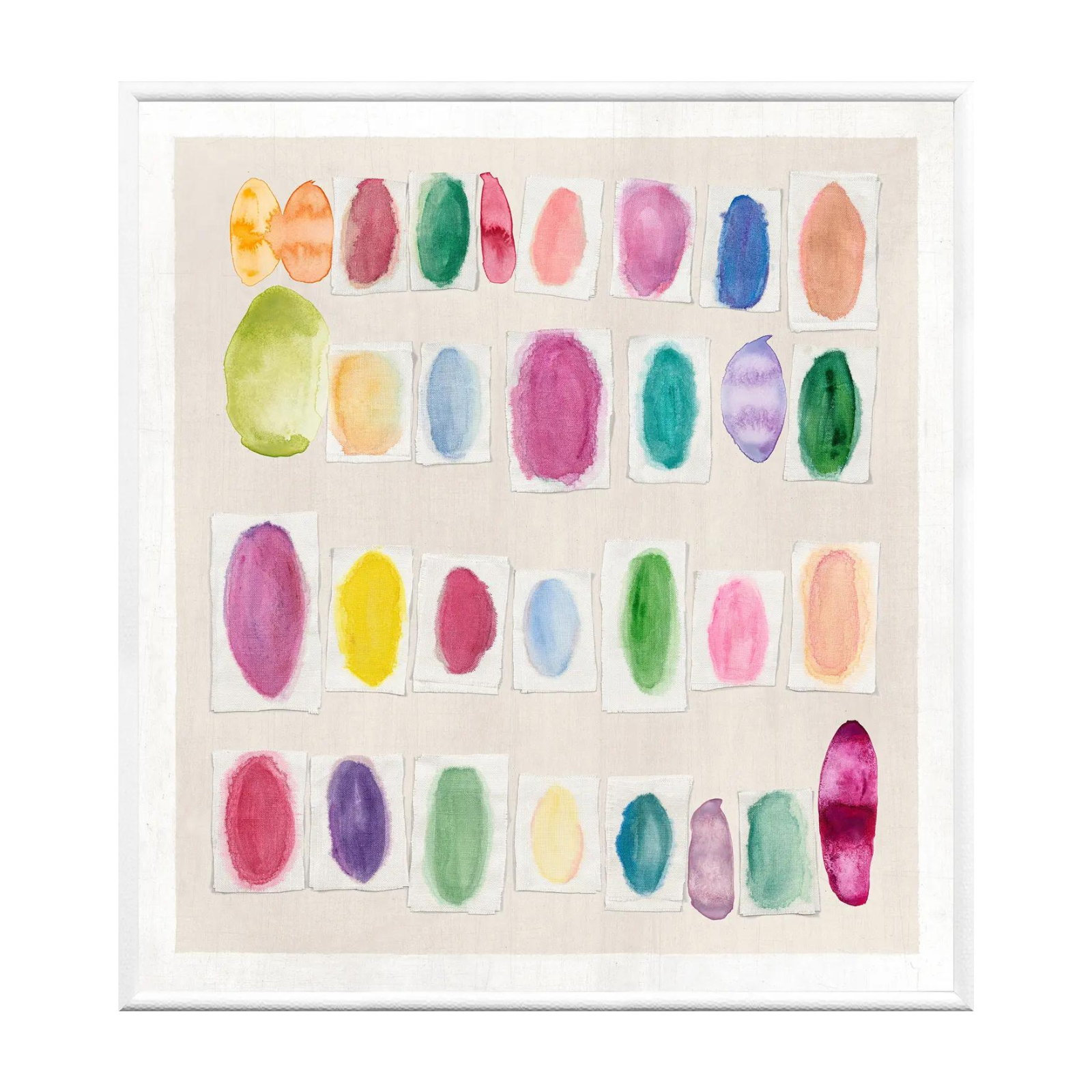 "Colourful Swatches I" Framed Art Print