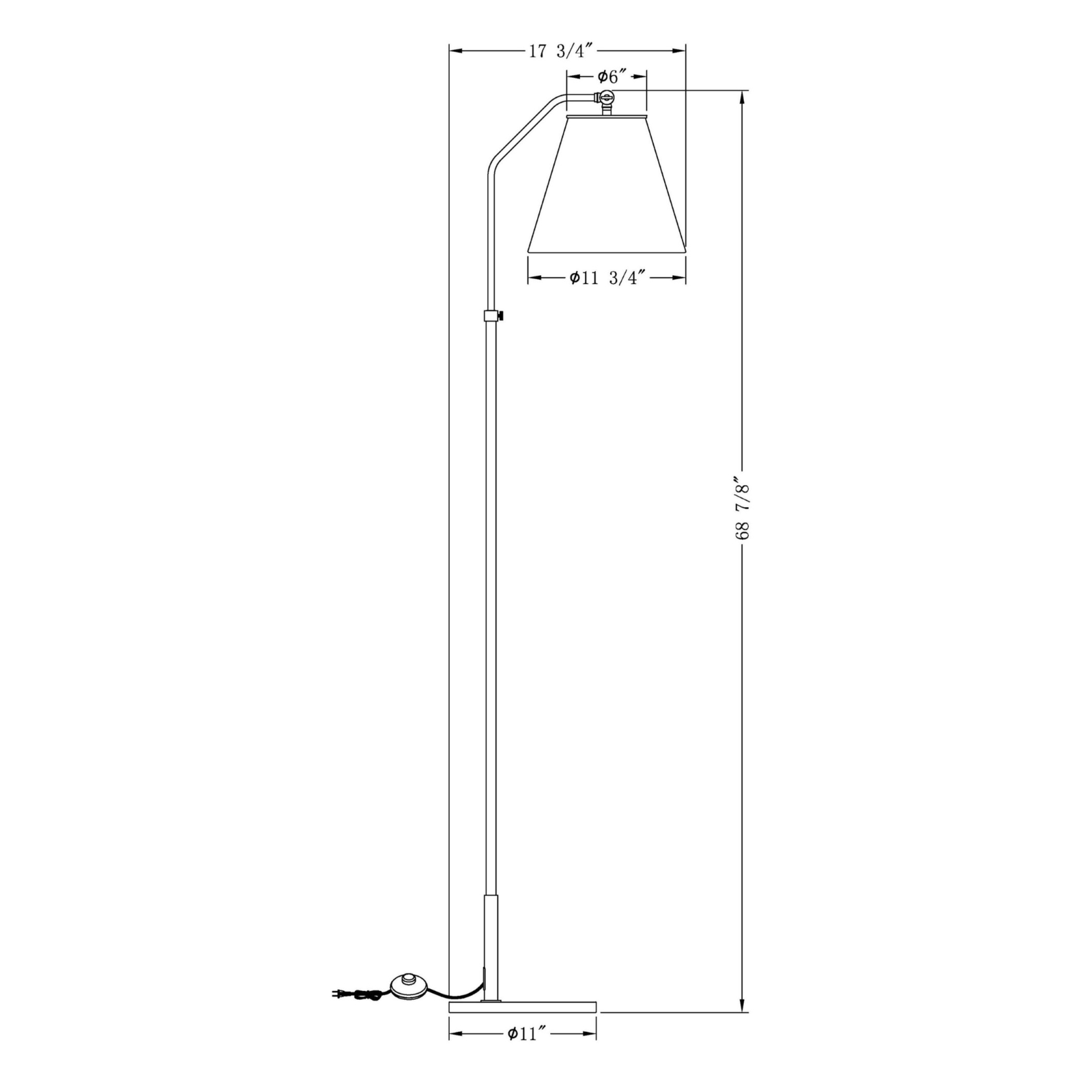 Fin Floor Lamp LIGHTING - floor lamp Flow Decor