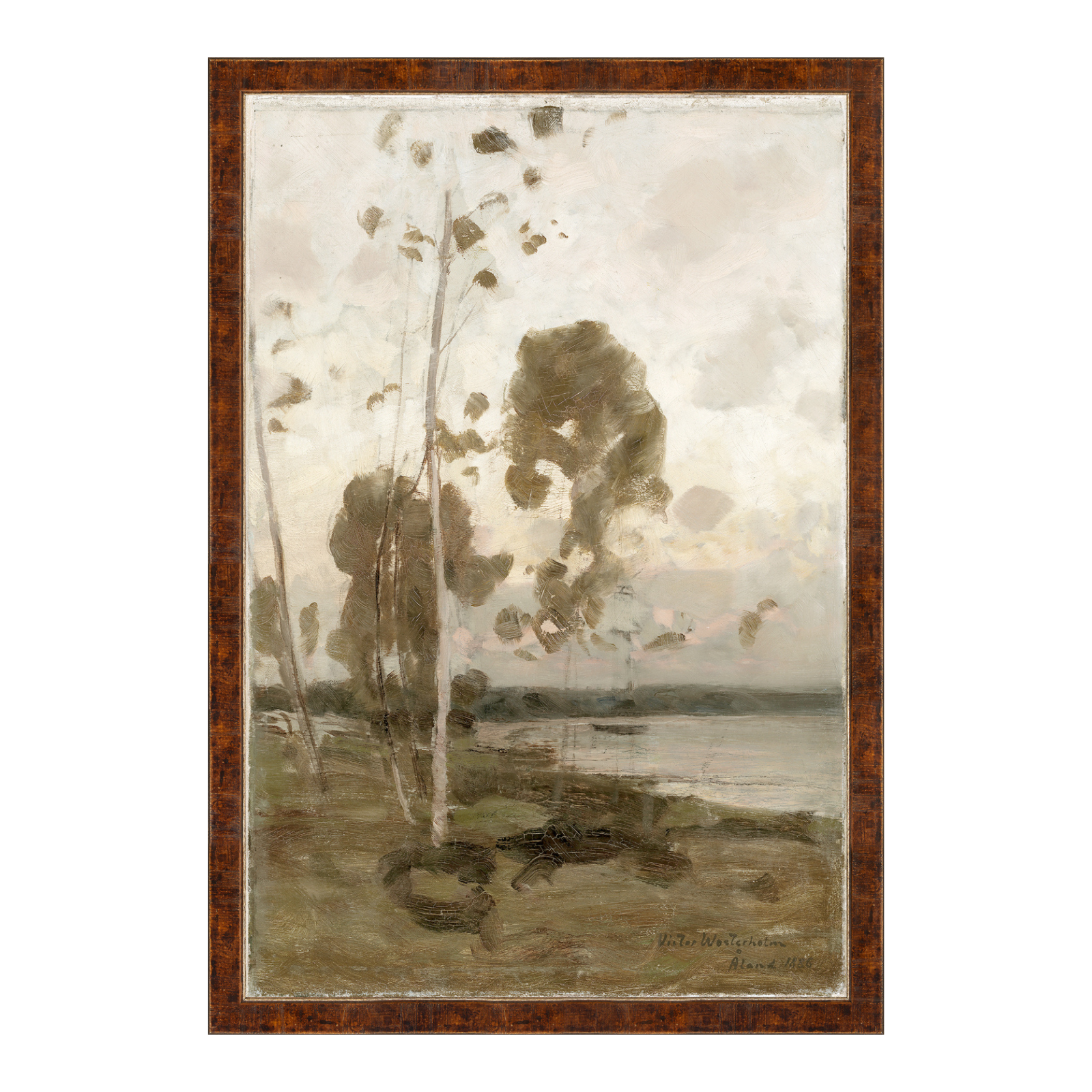 "Cloudy Trees" Framed Art Print ARTWORK - framed print Celadon Art