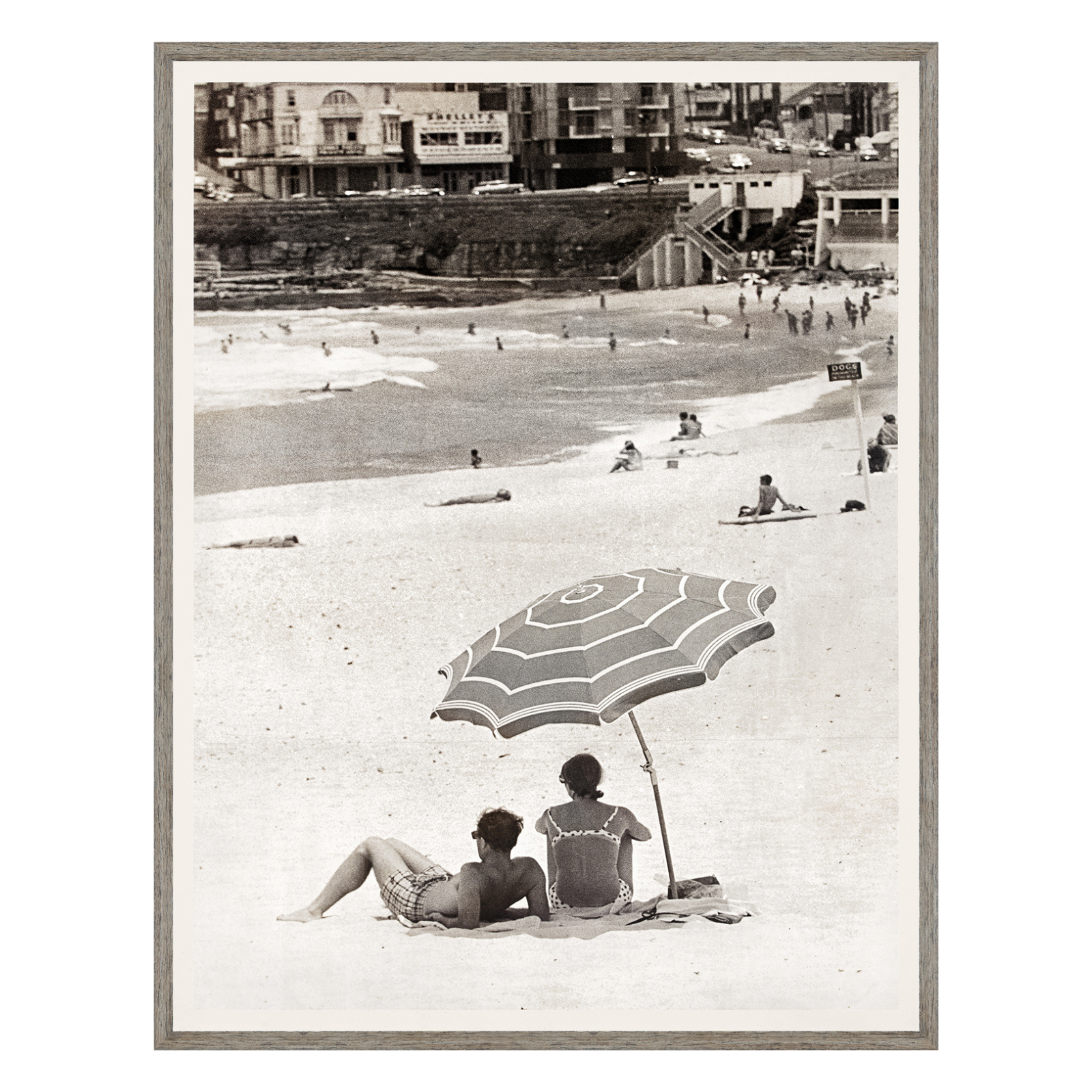 "Vintage Beach Vacation" Framed Art Print - Rug & Weave