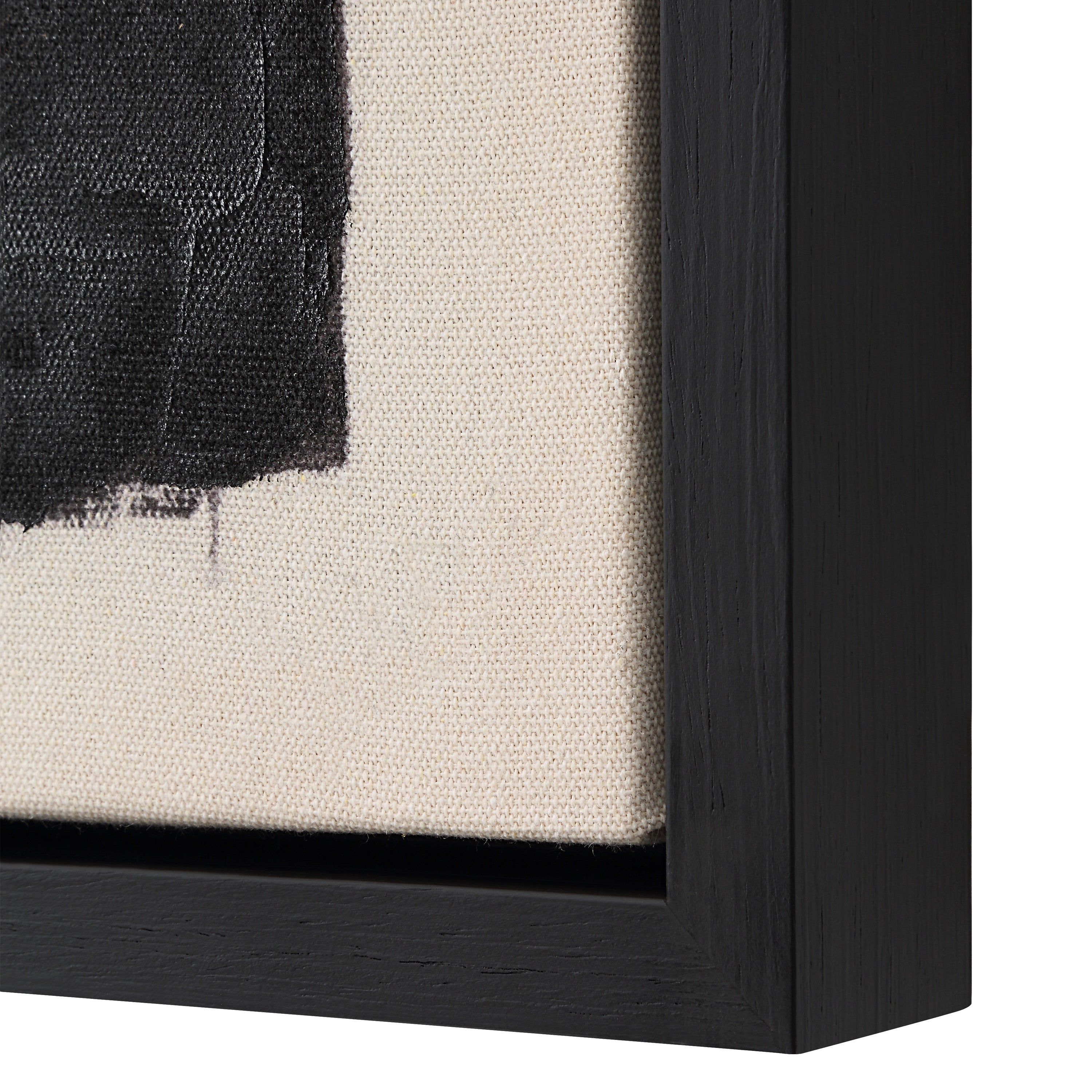 IN STORE - "Ecru & Ink" Framed Canvas Set ARTWORK - in store Renwil