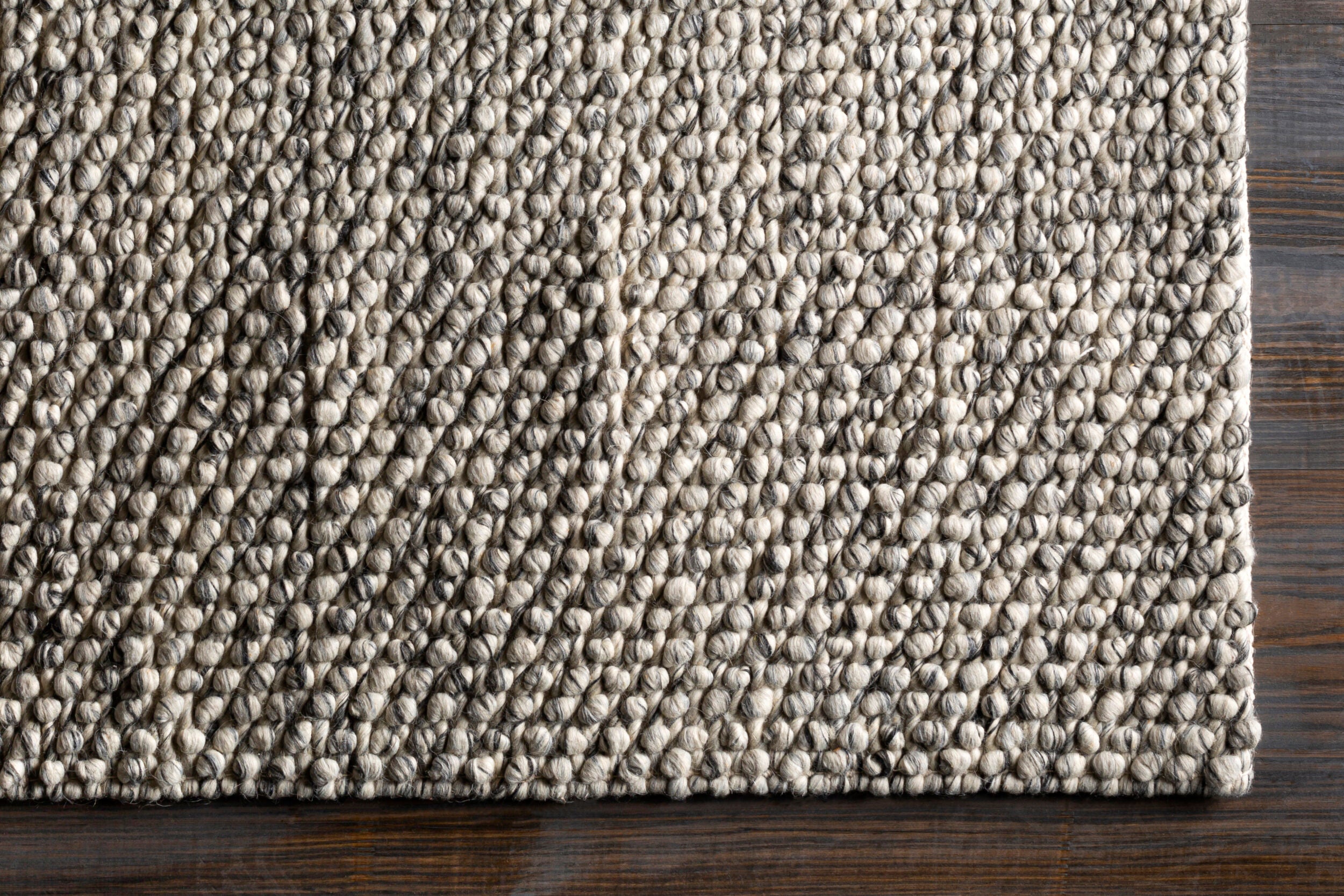 Lucy Charcoal Handwoven Rug RUGS - wool Surya