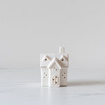 White LED Stoneware Village Houses - Rug & Weave