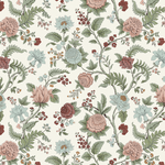 FLOOR MODEL - Briar Ruffle Slipcover Dining Chair - Melinda Floral Mauve FURNITURE - floor model Skyline Furniture