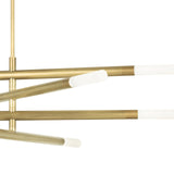 Wick Chandelier (Natural Brass)