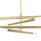 Wick Chandelier (Natural Brass)