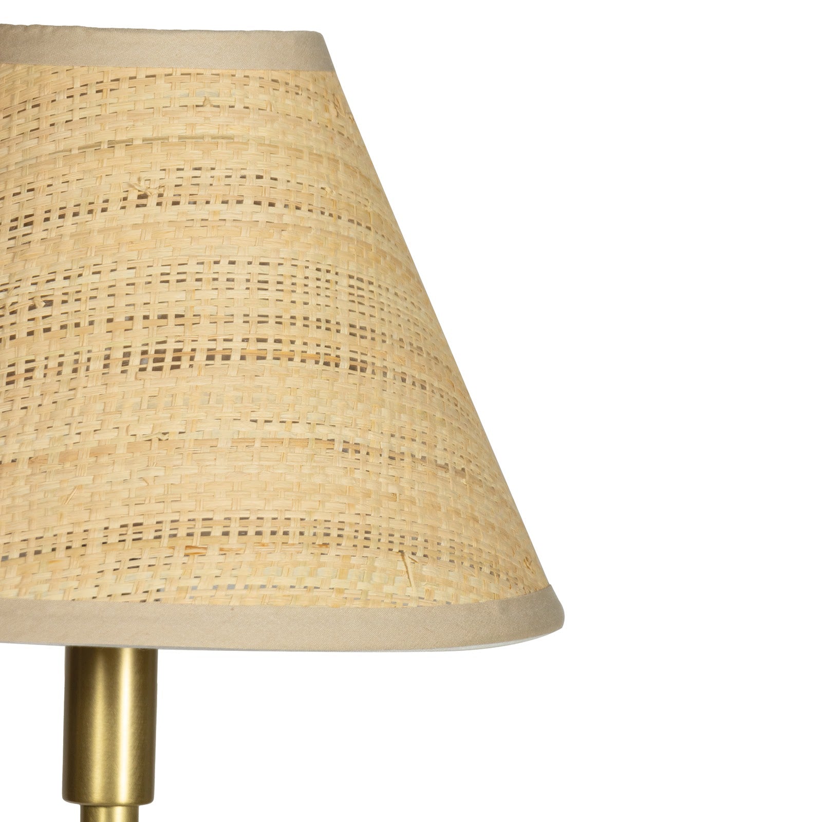 Polly Buffet Lamp (Natural Brass with Rattan Shade) Table Lamps Regina Andrew
