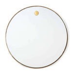 Hanging Circular Mirror (Natural Brass) - Rug & Weave