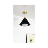 Hilton Pendant (Blackened Brass and Natural Brass)