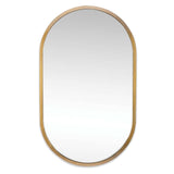 Canal Mirror (Natural Brass) - Rug & Weave