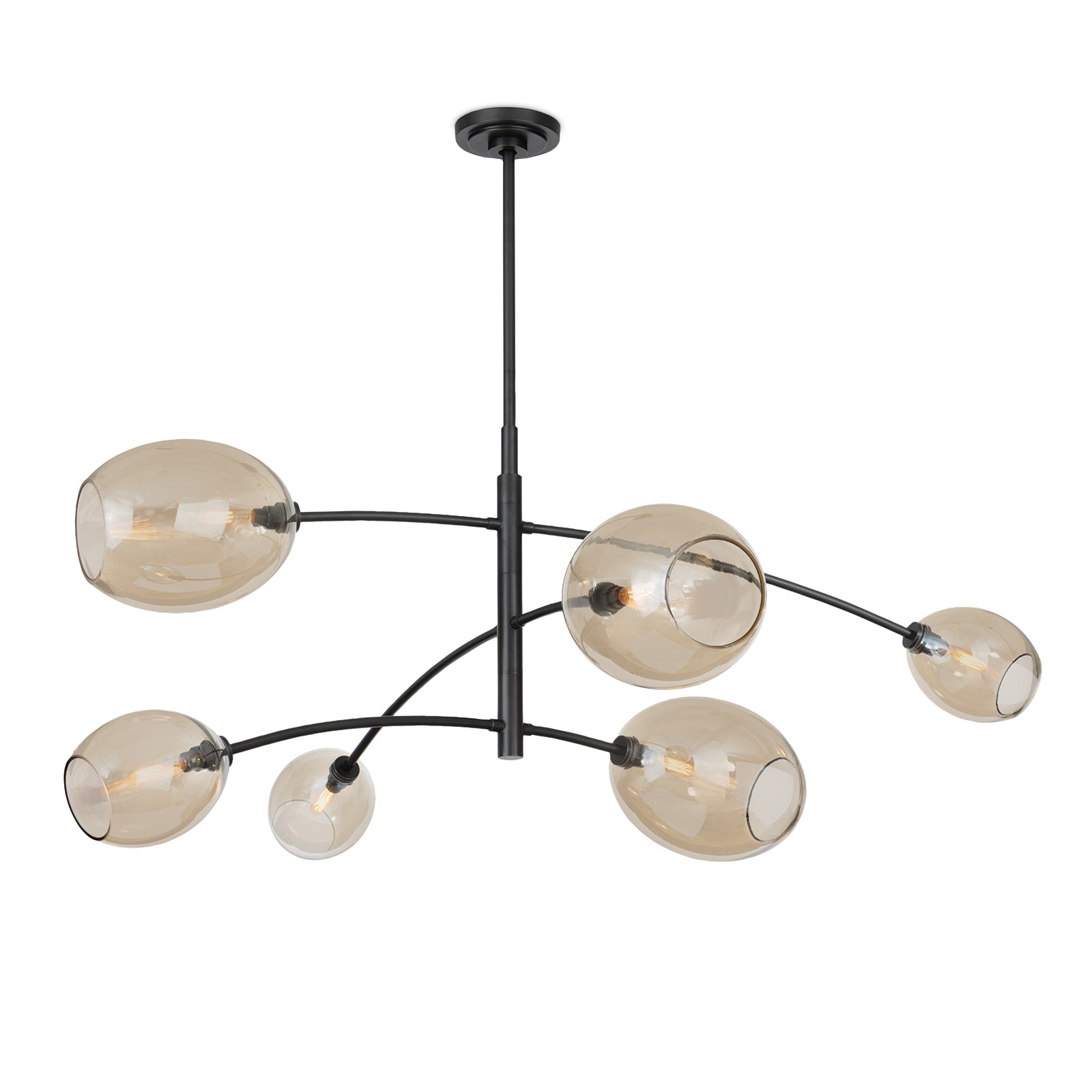 Artemis Chandelier (Oil Rubbed Bronze with Champagne Glass) Chandelier Regina Andrew
