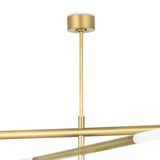 Wick Chandelier (Natural Brass)