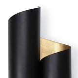 Folio Sconce (Black and Gold)