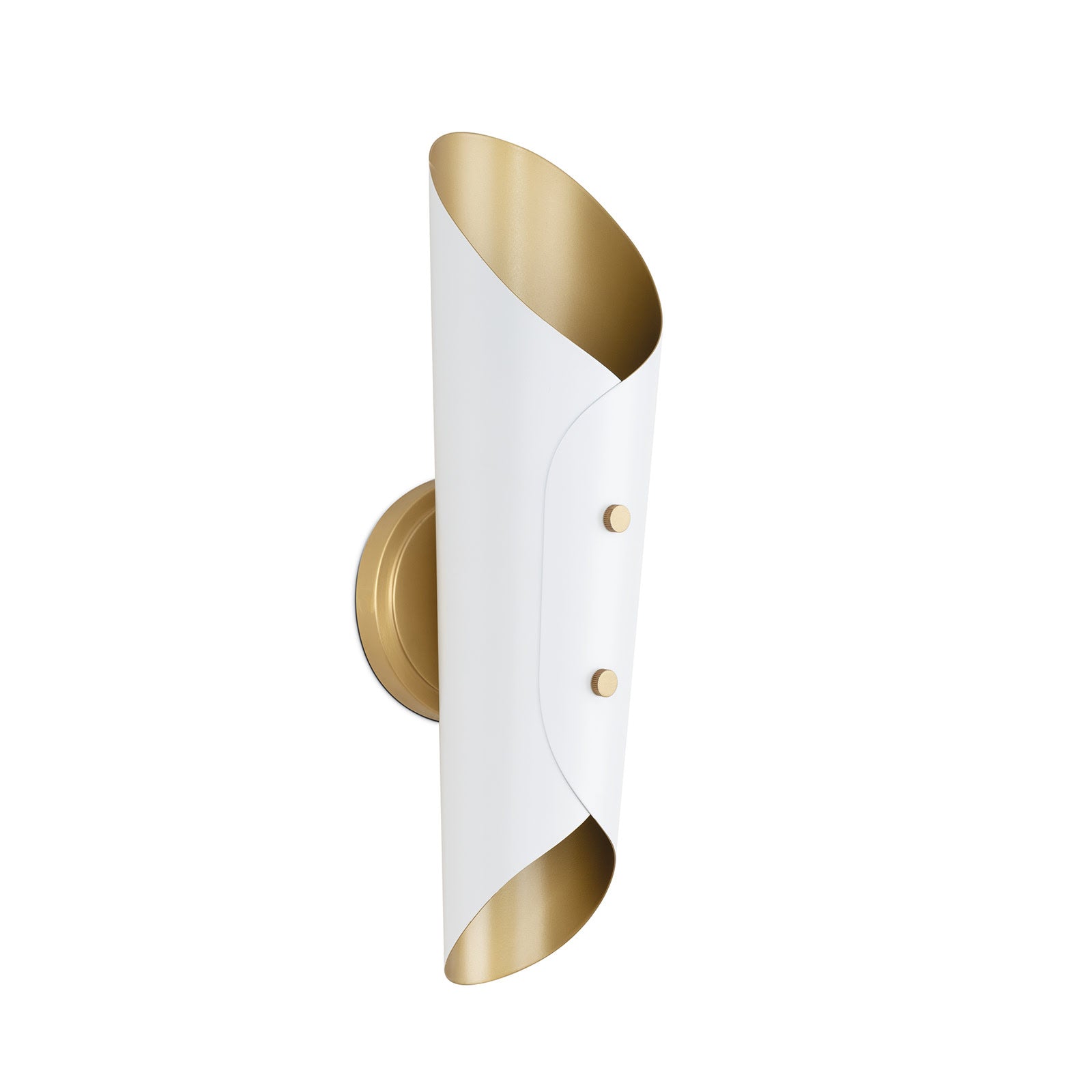 Vest Sconce (White and Natural Brass) Wall Sconces Regina Andrew