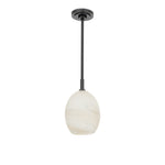 Artemis Pendant Single Oil Rubbed Bronze with Alabaster Glass - Rug & Weave