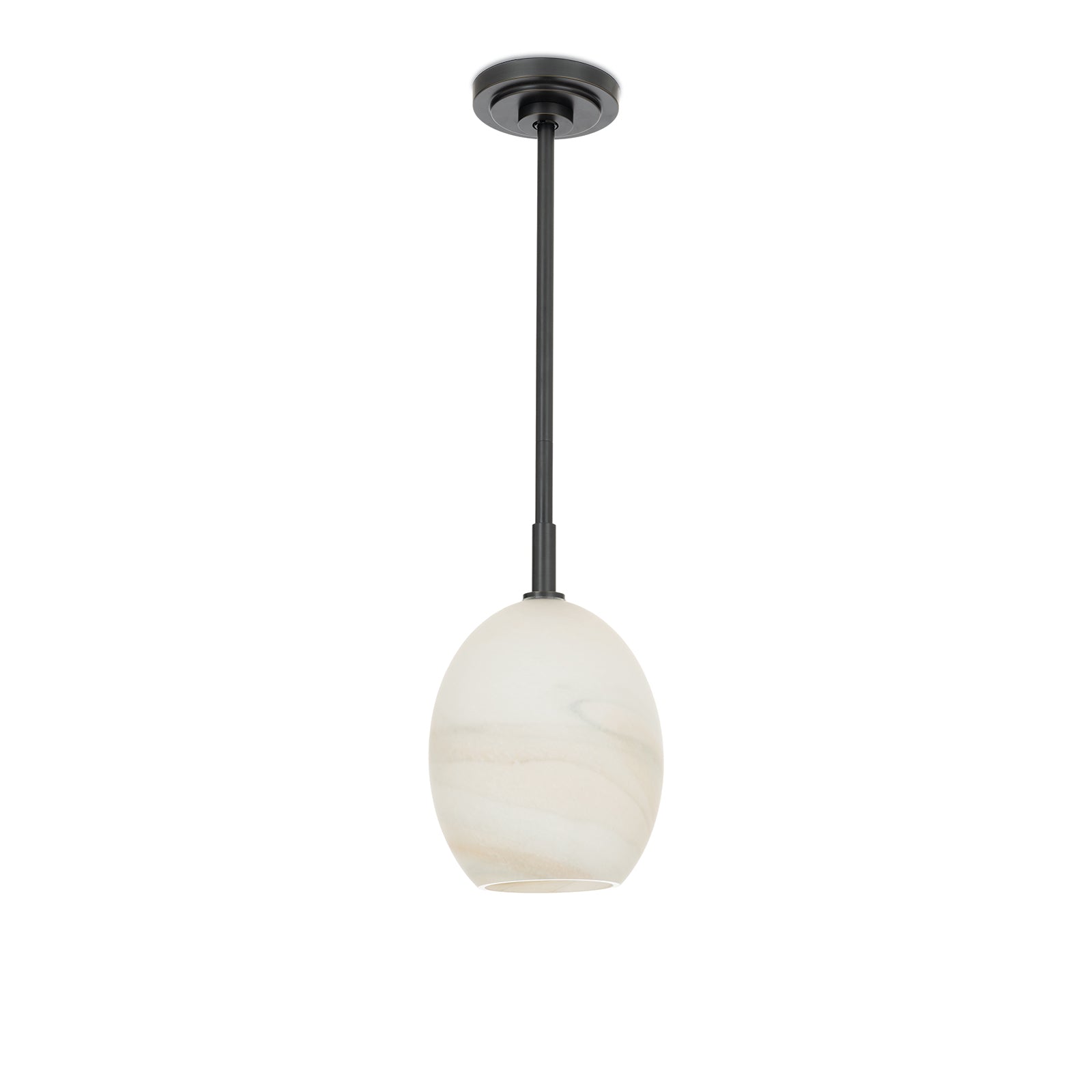 Artemis Pendant Single (Oil Rubbed Bronze with Alabaster Glass) Pendants Regina Andrew