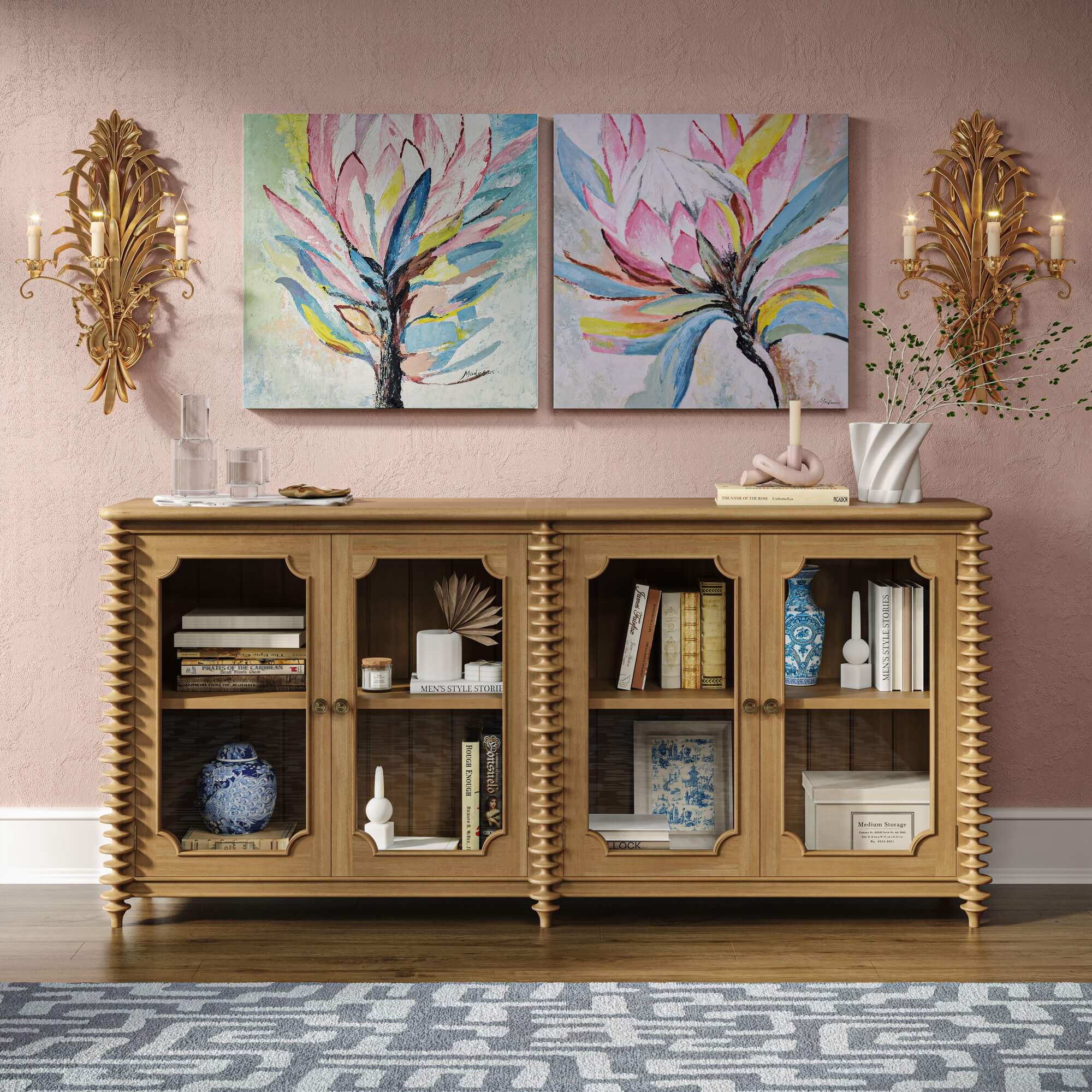 Milano 4 Door Sideboard FURNITURE - sideboard Bramble