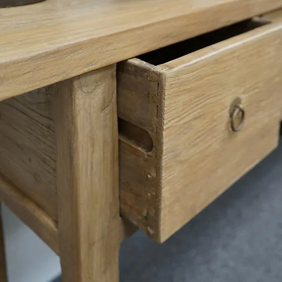 Millie Reclaimed Wood Console Table 21 - FURNITURE - console table Hauer Market Natural