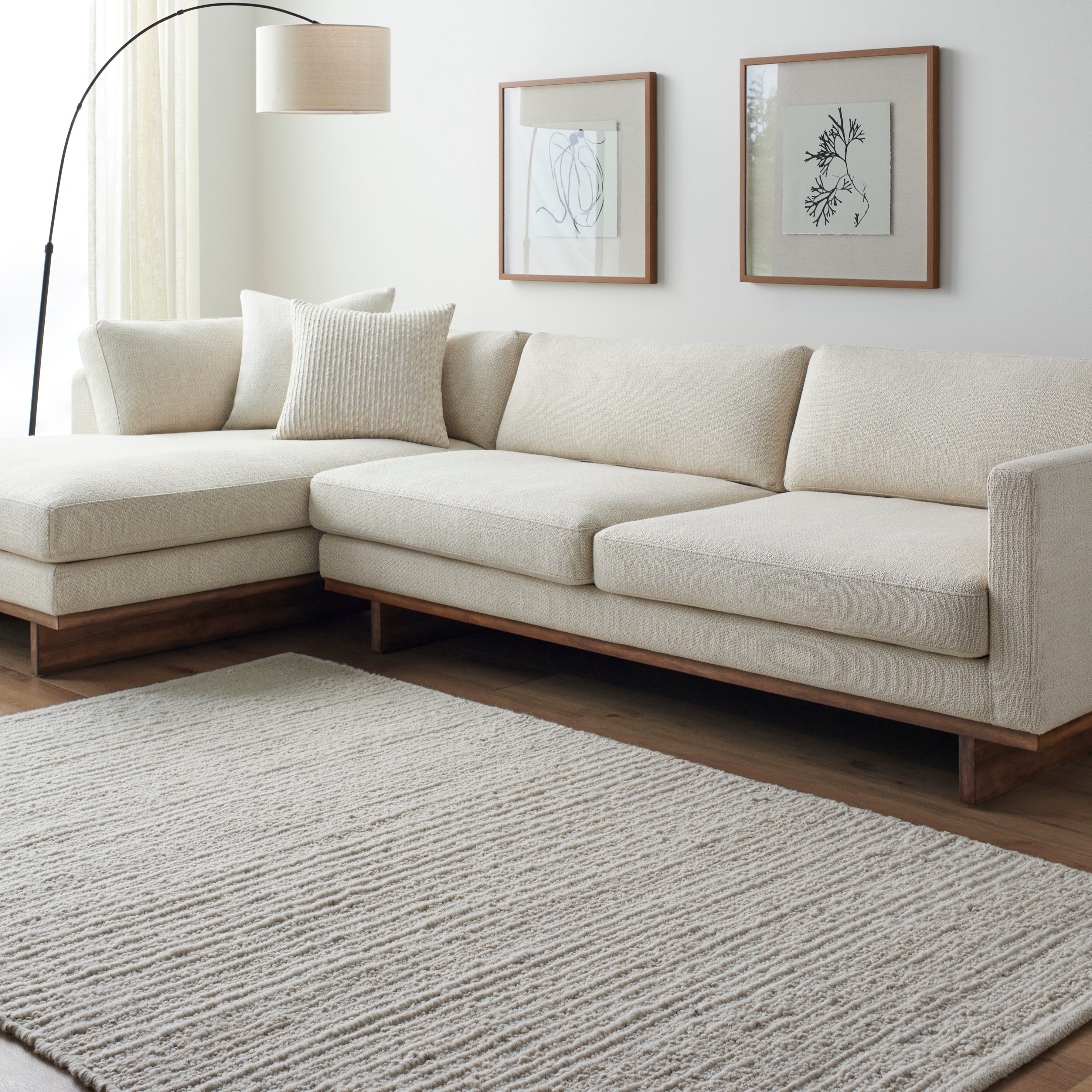 Maribel Ivory Handwoven Rug RUGS - wool Surya