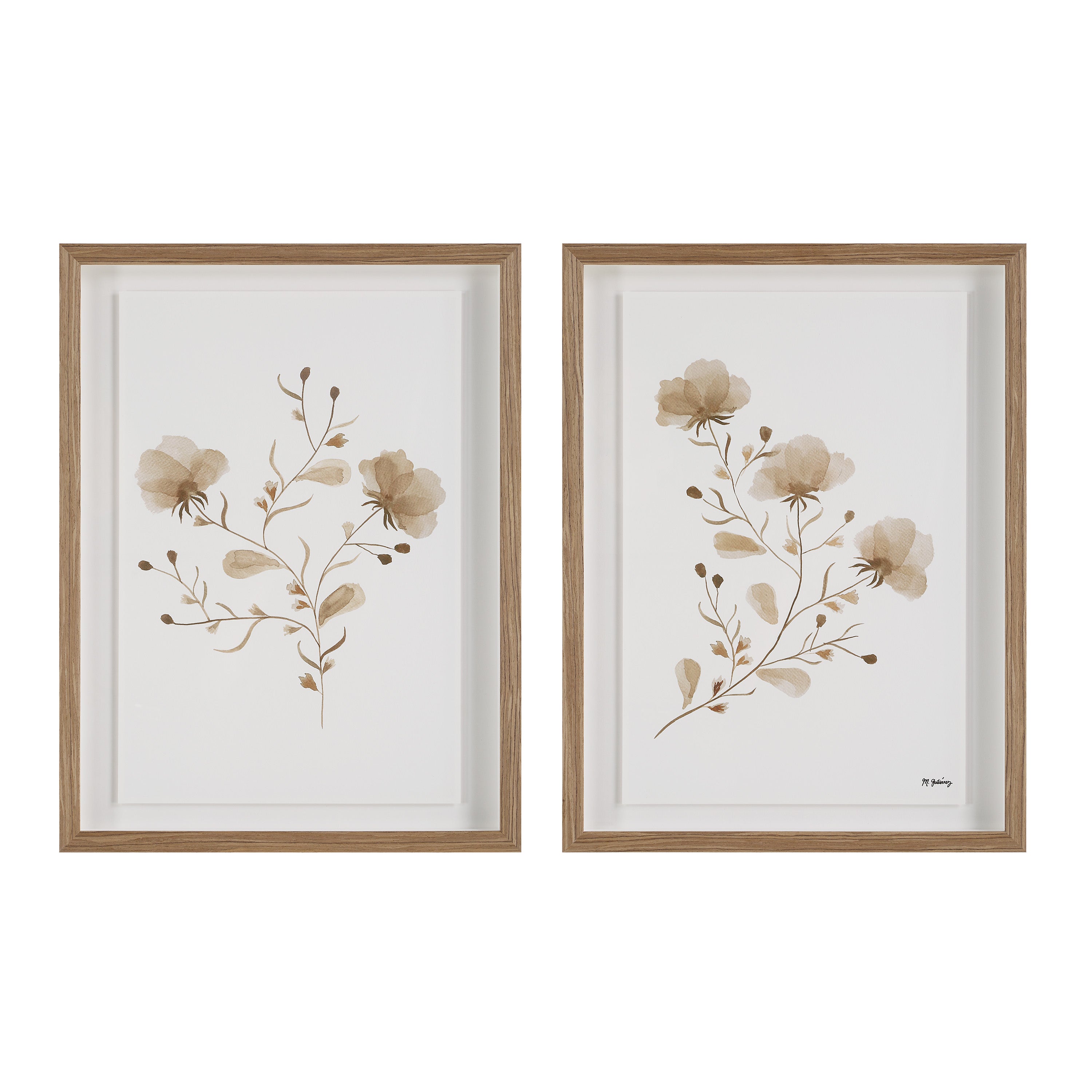 "Marlena" Framed Art Set ARTWORK - framed print Renwil