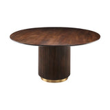 Nestor Dining Table FURNITURE - dining table Surya Dark Brown