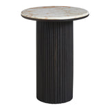 Alviano Breccia Marble Side Table FURNITURE - side table Renwil