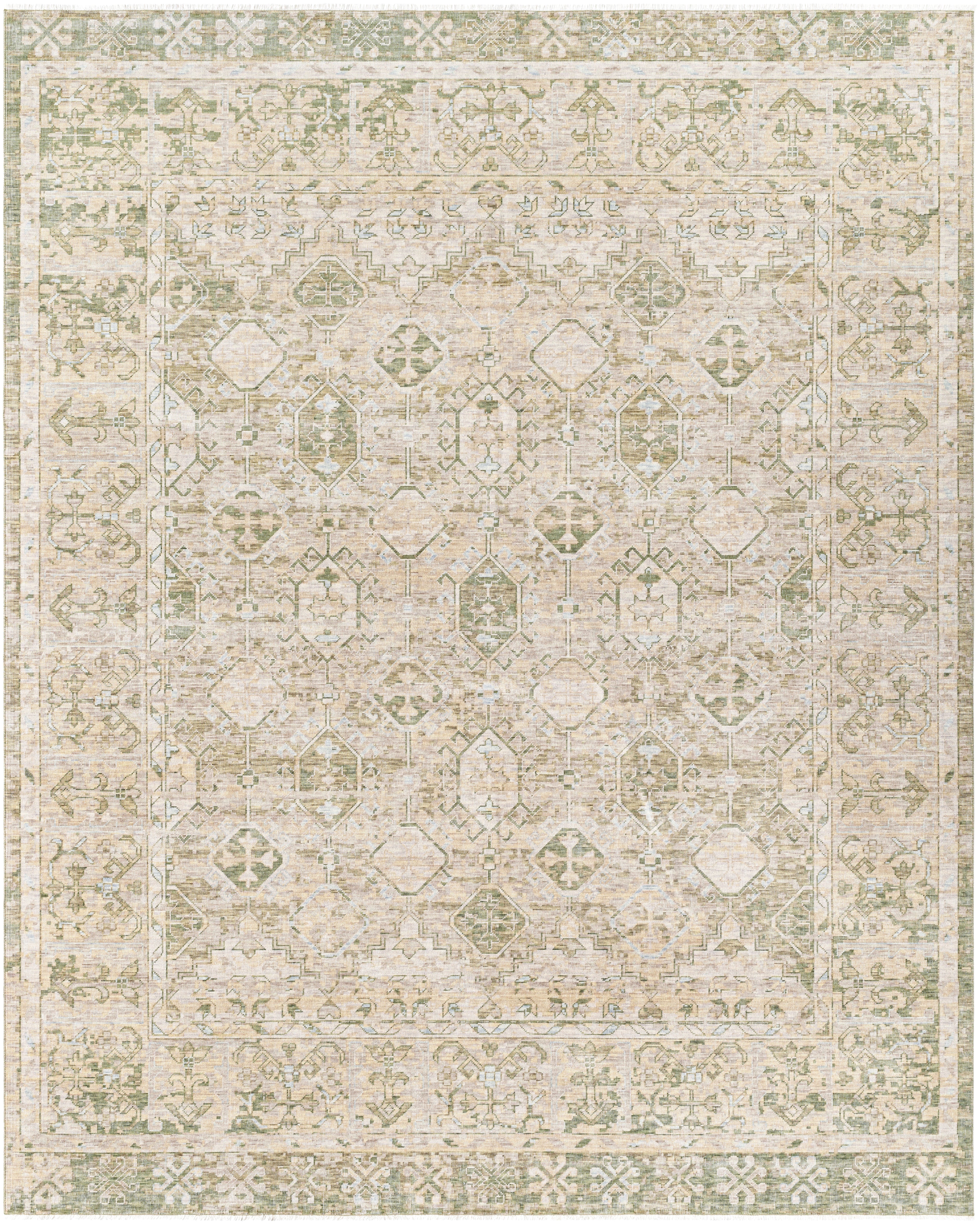 Once Upon a Time Natural / Moss Rug RUGS - wool Surya