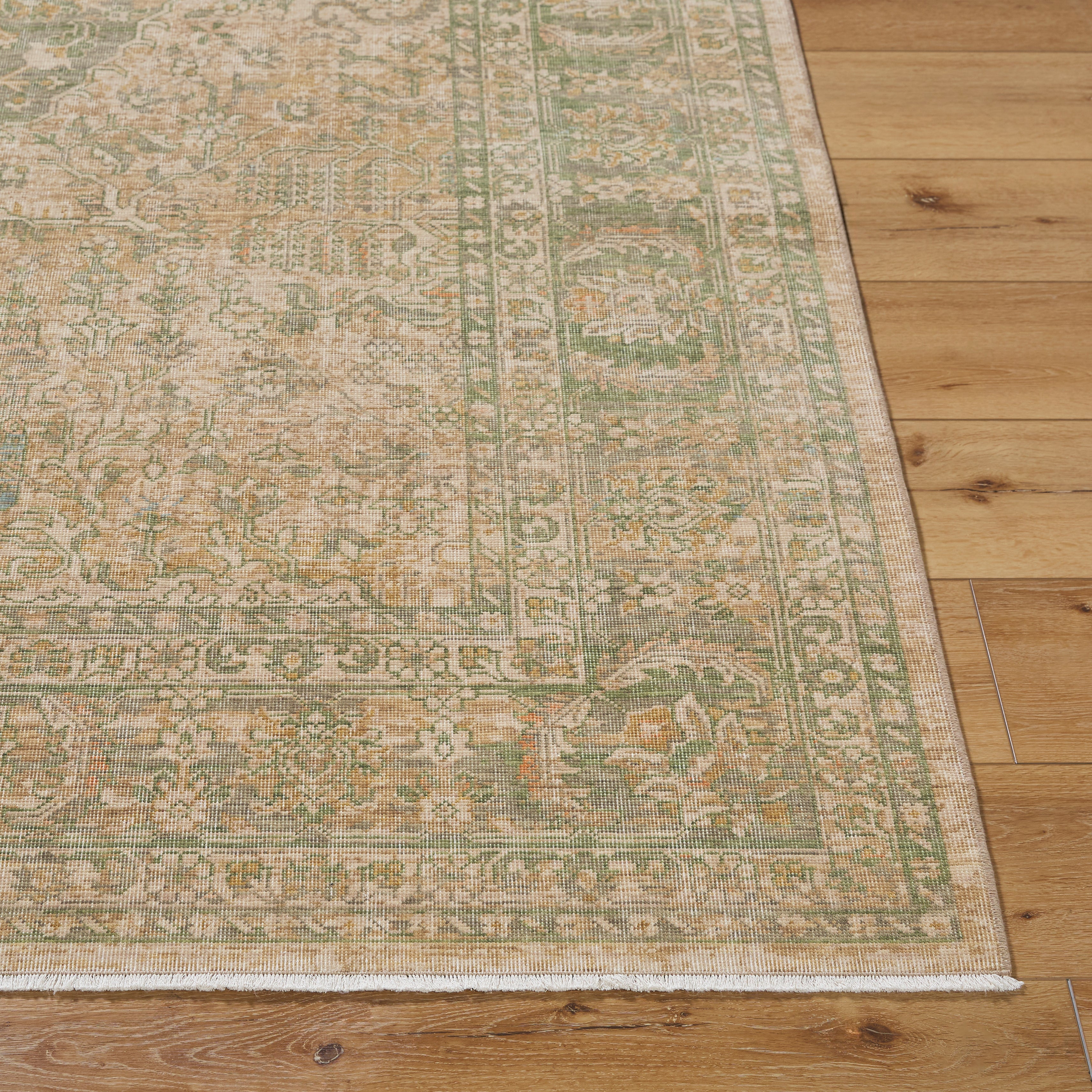 Once Upon a Time Moss / Gold Rug RUGS - wool Surya