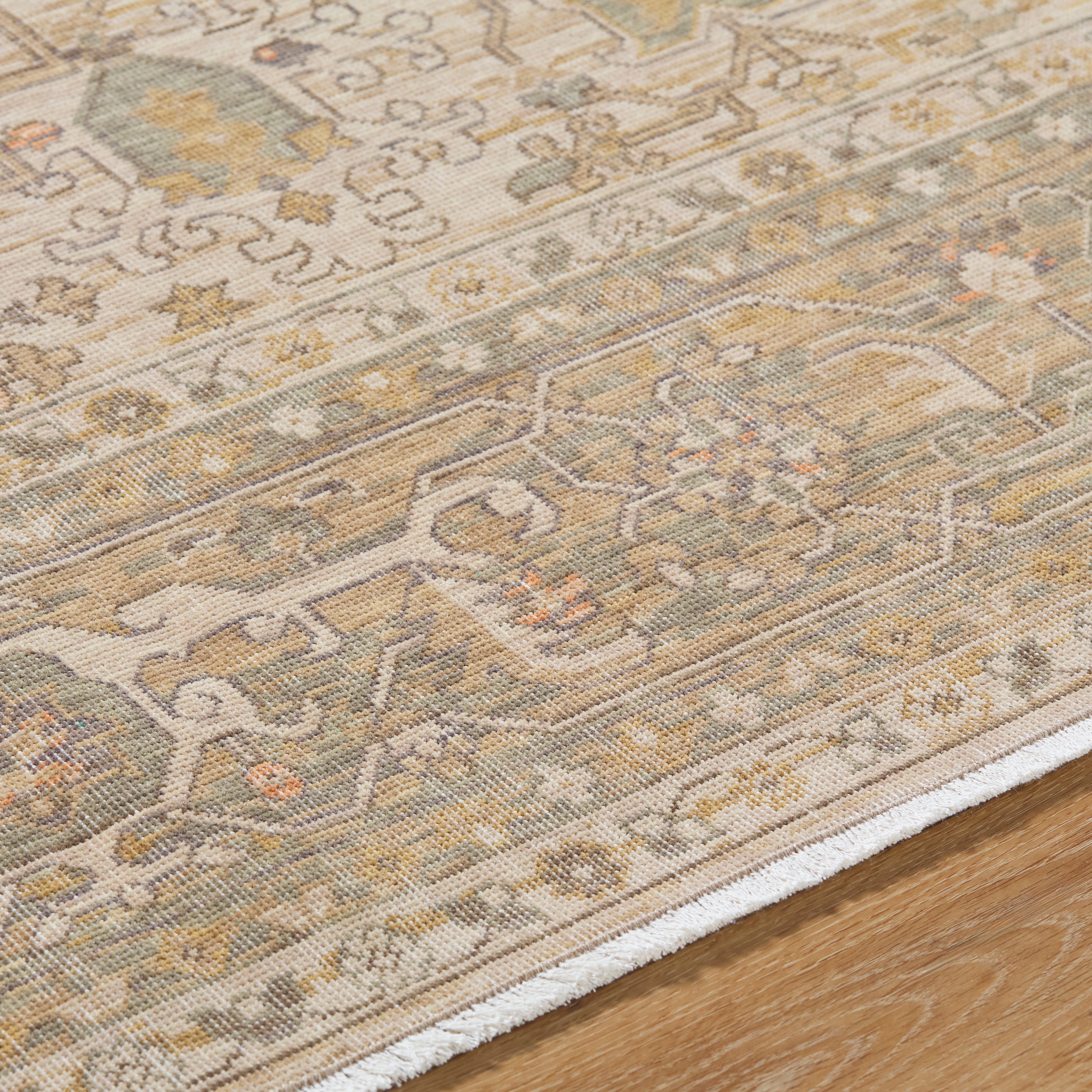 Once Upon a Time Straw / Sage Rug RUGS - wool Surya