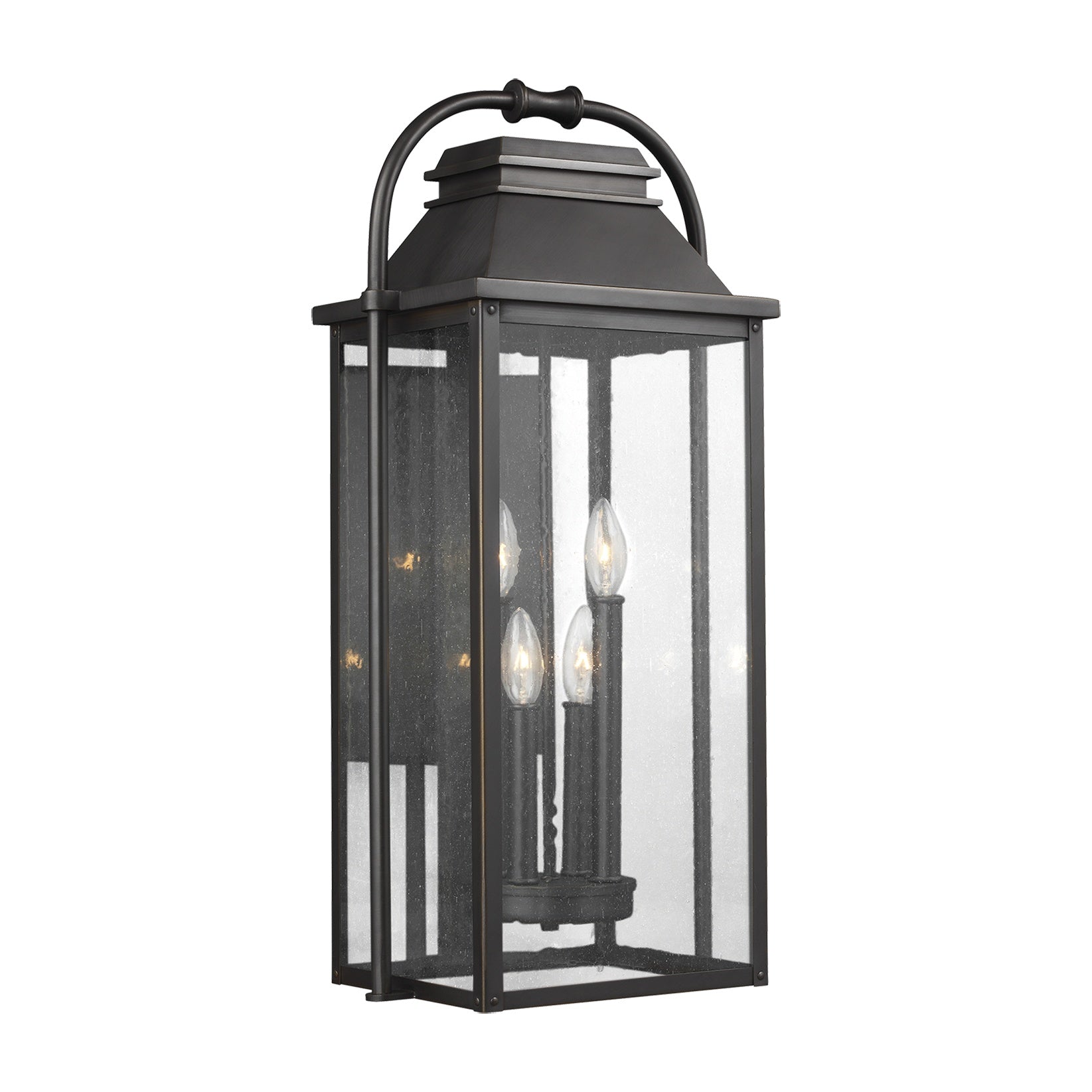 Wellsworth Large Lantern LIGHTING - outdoor fixture Visual Comfort - Studio Antique Bronze