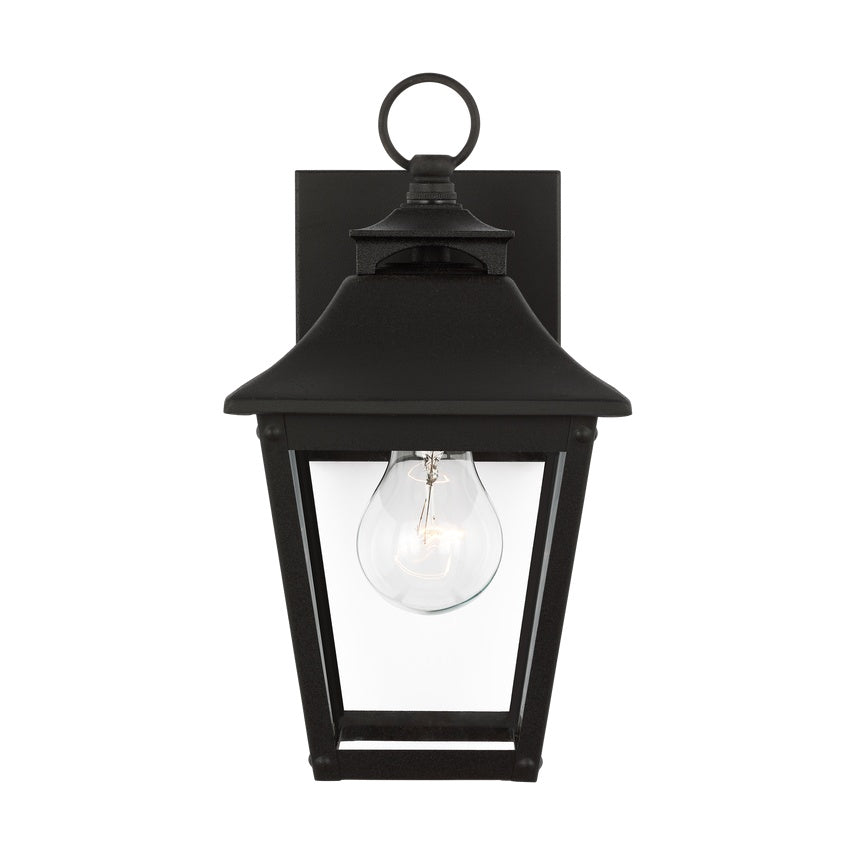 Galena Extra Small Wall Lantern LIGHTING - outdoor fixture Visual Comfort - Studio Textured Black