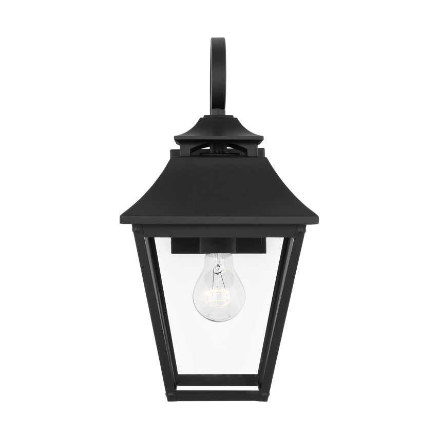 Galena Small Wall Lantern LIGHTING - outdoor fixture Visual Comfort Textured Black