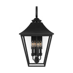 Galena Large Wall Lantern LIGHTING - outdoor fixture Visual Comfort Textured Black