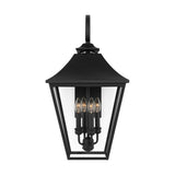 Galena Large Wall Lantern LIGHTING - outdoor fixture Visual Comfort Textured Black